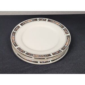 Silverie Fine China (SIV11 Pattern) Salad Plate 7 1/2 in Set of 4 Vtg 1980s